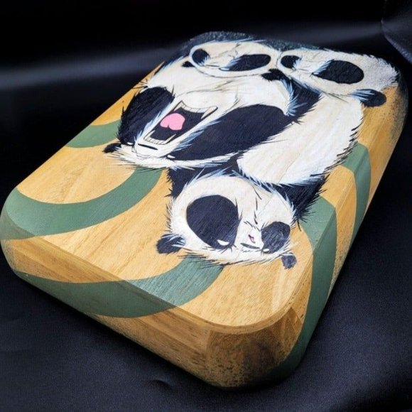 PANDA KING Original Painting & Sketch by Aaron WOES MARTIN a.k.a ANGRY WOEBOTS - Picture 5 of 12